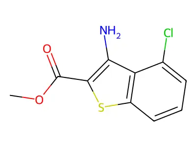 Methyl 3-amino-4-chloro-1-benzothiophene-2-carboxylate structure