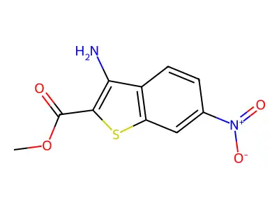 Methyl 3-amino-6-nitro-1-benzothiophene-2-carboxylate structure