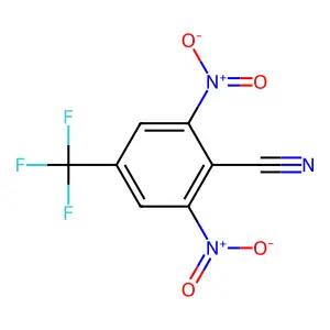 2,6-二硝基-4-(三氟甲基)苯甲腈 structure