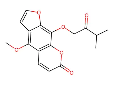 Isobyakangelicol structure