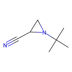 1-tert-Butylaziridine-2-carbonitrile structure