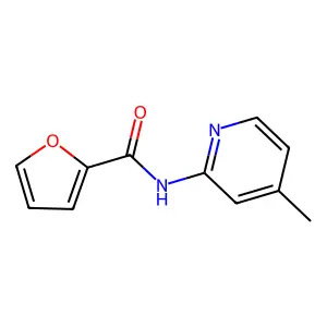 N-(4-methylpyridin-2-yl)furan-2-carboxamide structure