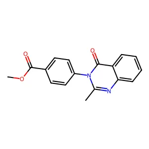methyl 4-(2-methyl-4-oxoquinazolin-3(4H)-yl)benzoate structure