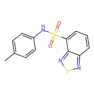 N-(4-methylphenyl)-2,1,3-benzothiadiazole-4-sulfonamide structure