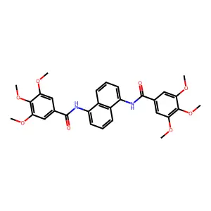 3,4,5-trimethoxy-N-[5-[(3,4,5-trimethoxybenzoyl)amino]naphthalen-1-yl]benzamide structure