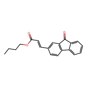 butyl 3-(9-oxo-9H-fluoren-2-yl)acrylate structure
