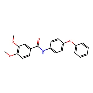 3,4-dimethoxy-N-(4-phenoxyphenyl)benzamide structure