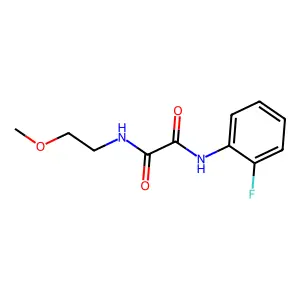 N-(2-fluorophenyl)-N'-(2-methoxyethyl)ethanediamide structure