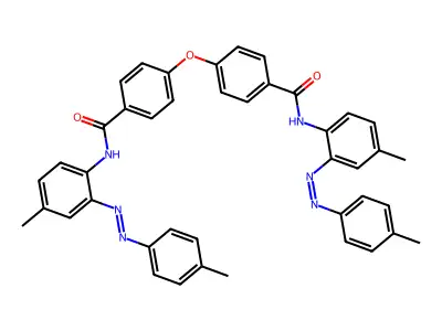 4,4'-oxybis(N-(4-methyl-2-((E)-p-tolyldiazenyl)phenyl)benzamide) structure