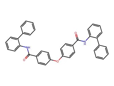 N-(2-phenylphenyl)-4-[4-[(2-phenylphenyl)carbamoyl]phenoxy]benzamide structure