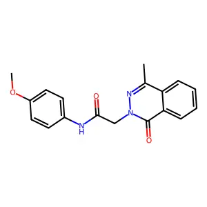 N-(4-methoxyphenyl)-2-(4-methyl-1-oxophthalazin-2-yl)acetamide structure
