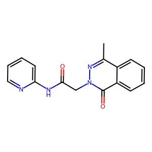 2-(4-methyl-1-oxophthalazin-2(1H)-yl)-N-(pyridin-2-yl)acetamide structure