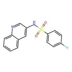 4-Fluoro-N-(quinolin-3-YL)benzenesulfonamide structure
