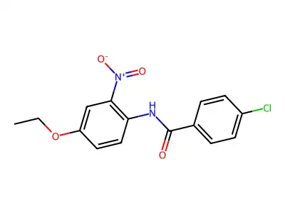 4-chloro-N-(4-ethoxy-2-nitrophenyl)benzamide structure