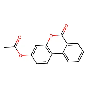 6-oxo-6H-benzo[c]chromen-3-yl acetate structure