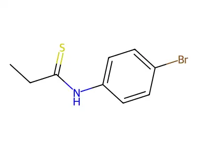 N-(4-bromophenyl)propanethioamide structure