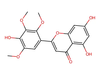 5,7,4'-Trihydroxy-2',3',5'-trimethoxyflavone structure