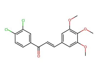 1-(3,4-Dichlorophenyl)-3-(3,4,5-trimethoxyphenyl)prop-2-en-1-one structure