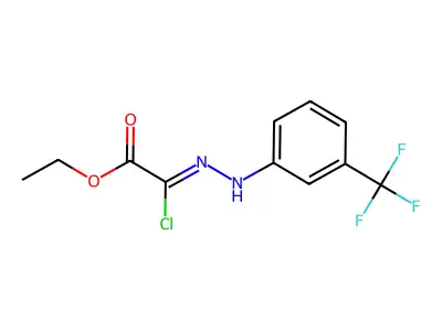 Ethyl 2-chloro-2-[[3-(trifluoromethyl)phenyl]hydrazinylidene]acetate structure