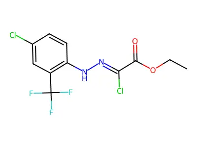 Ethyl 2-chloro-2-[[4-chloro-2-(trifluoromethyl)phenyl]hydrazinylidene]acetate structure