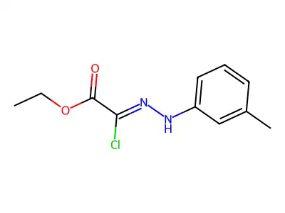 Acetic acid, chloro[(3-methylphenyl)hydrazono]-, ethyl ester structure