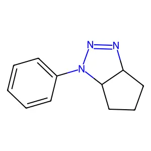 1-Phenyl-1,3a,4,5,6,6a-hexahydrocyclopenta(d)(1,2,3)triazole structure