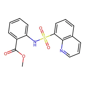 Methyl 2-(quinoline-8-sulfonamido)benzoate structure