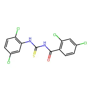 2,4-dichloro-N-[(2,5-dichlorophenyl)carbamothioyl]benzamide structure