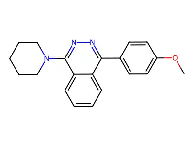1-(4-Methoxyphenyl)-4-(1-piperidinyl)phthalazine structure