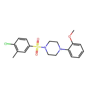 1-((4-Chloro-3-methylphenyl)sulfonyl)-4-(2-methoxyphenyl)piperazine structure