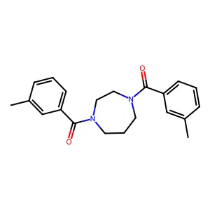1,4-Bis(3-methylbenzoyl)-1,4-diazepane structure