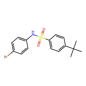 N-(4-bromophenyl)-4-tert-butylbenzenesulfonamide structure
