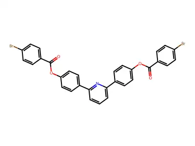 4-(6-{4-[(4-Bromobenzoyl)oxy]phenyl}-2-pyridinyl)phenyl 4-bromobenzoate structure