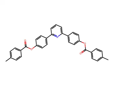 4-(6-{4-[(4-Methylbenzoyl)oxy]phenyl}-2-pyridinyl)phenyl 4-methylbenzoate structure