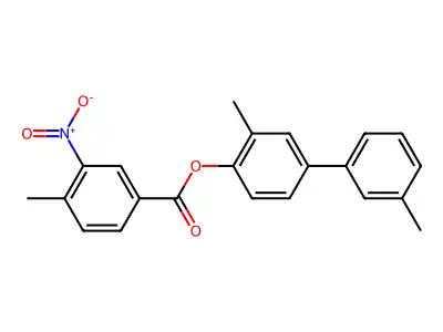 3,3'-Dimethyl[1,1'-biphenyl]-4-yl 3-nitro-4-methylbenzoate structure