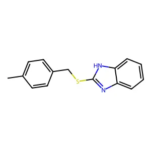 2-{[(4-methylphenyl)methyl]sulfanyl}-1H-1,3-benzodiazole structure