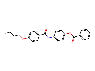[4-[(4-Butoxybenzoyl)amino]phenyl] benzoate structure