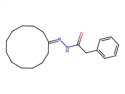 N'-cyclododecylidene-2-phenylacetohydrazide structure