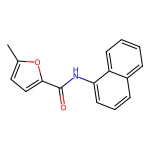 5-methyl-N-(1-naphthyl)-2-furamide structure