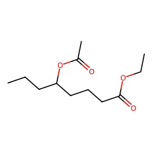 Ethyl 5-acetoxyoctanoate structure