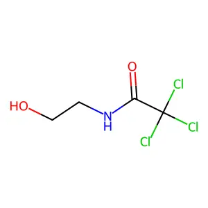 2,2,2-trichloro-N-(2-hydroxyethyl)acetamide structure