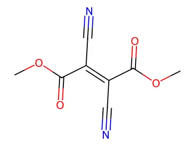 dimethyl 2,3-dicyanobut-2-enedioate structure