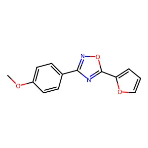5-(Furan-2-yl)-3-(4-methoxyphenyl)-1,2,4-oxadiazole structure