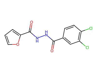3,4-dichloro-N'-(2-furoyl)benzohydrazide structure