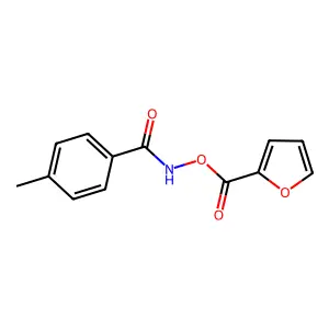 (4-Methylbenzoyl)azanyl 2-furancarboxylate structure