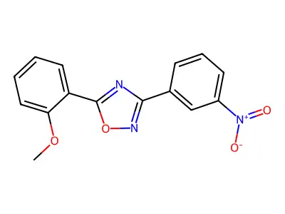 5-(2-Methoxyphenyl)-3-(3-nitrophenyl)-1,2,4-oxadiazole structure