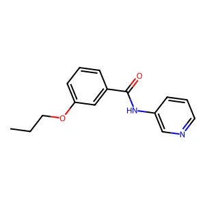 3-propoxy-N-(pyridin-3-yl)benzamide structure