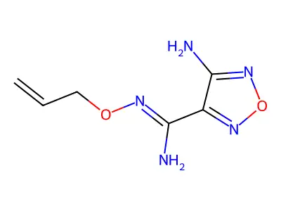 1,2,5-Oxadiazole-3-carboximidamide, 4-amino-N-(2-propenyloxy)- structure