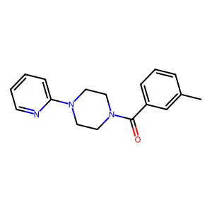 (3-Methylphenyl)-(4-pyridin-2-ylpiperazin-1-yl)methanone structure