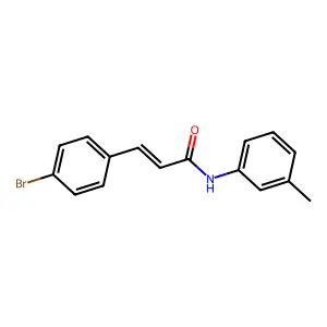 3-(4-bromophenyl)-N-(3-methylphenyl)acrylamide structure
